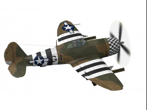 republic p-47 thunderbolt 3D Model