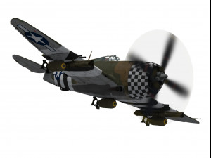 republic p-47 thunderbolt Modèle 3D