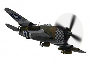 republic p-47 thunderbolt 3D Model