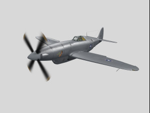republic xp-47h thunderbolt prototype 3D Model