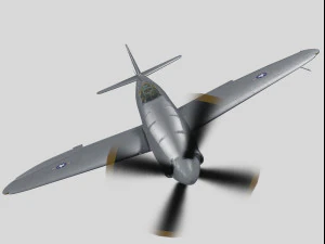 Republic xp-47h thunderbolt prototype 3D Model
