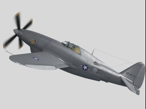 Republic xp-47h thunderbolt prototype Modello 3D