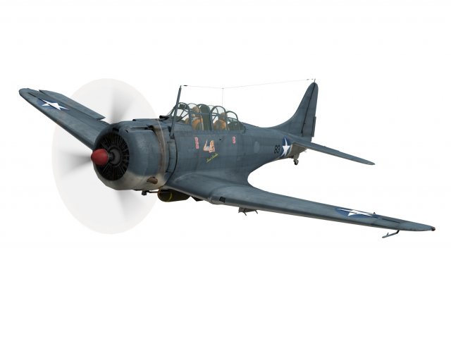 douglas sbd dauntless 3D 모델 .c4d .max .obj .3ds .fbx .stl .blend 