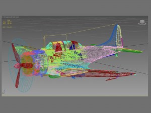 douglas sbd dauntless 3D 모델