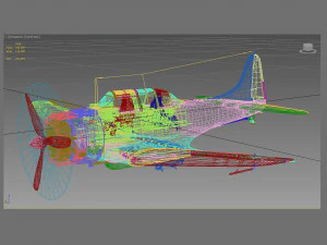 douglas sbd dauntless 3D Model