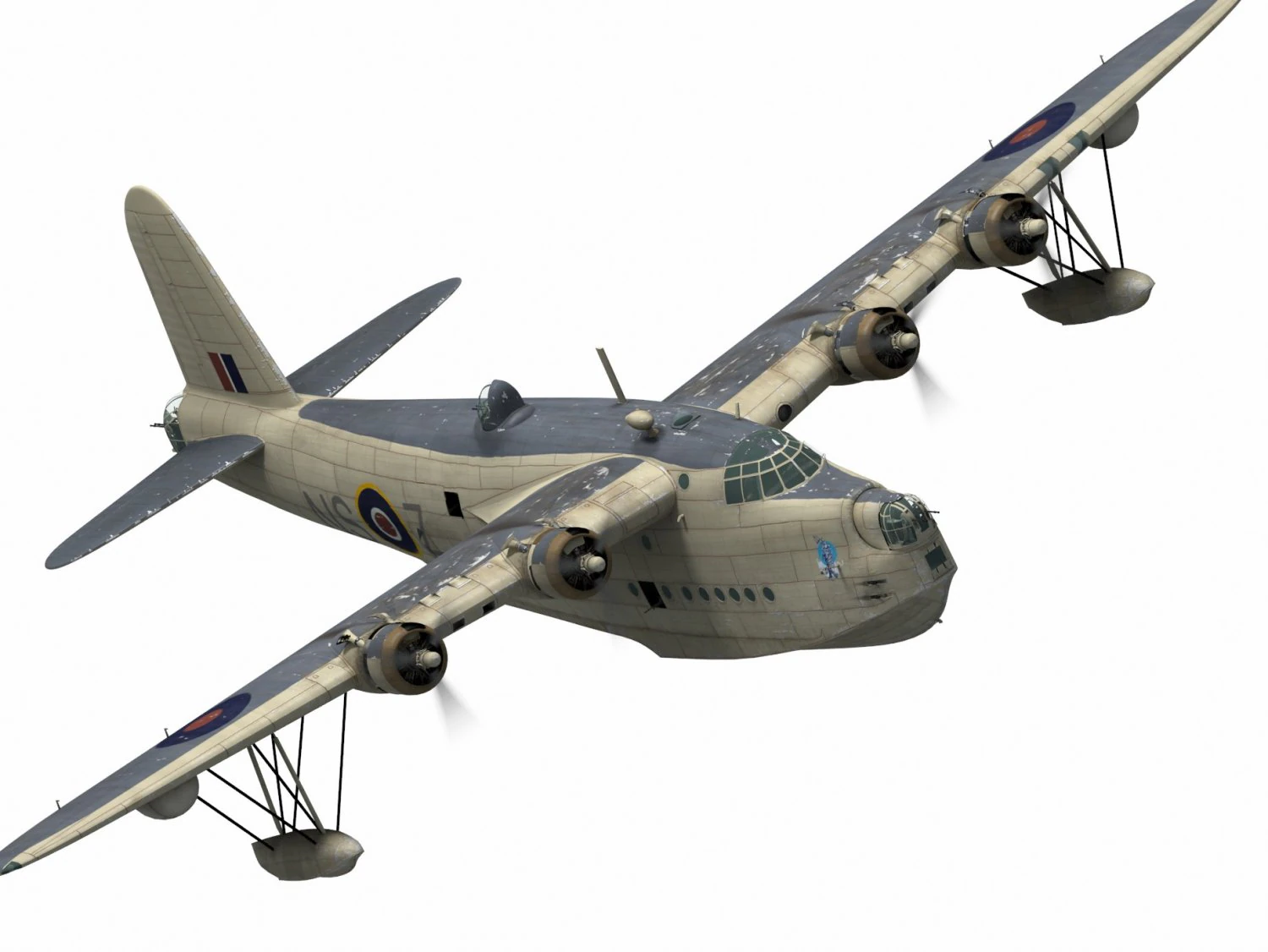 short s25 sunderland 3D Model .c4d .max .obj .3ds .fbx .stl .blend