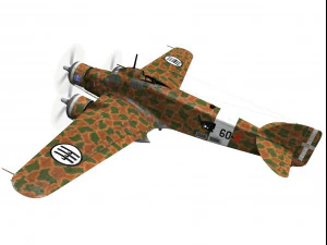 savoia-marchetti sm79 sparviero 3D Model
