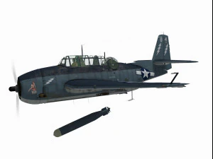 GrummanTBF Avenger 3D Model