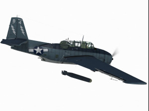 Grumman TBF Avenger Modèle 3D