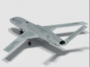 general atomics mq-20 avenger 3D मॉडल
