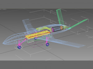 general atomics mq-20 avenger 3D मॉडल