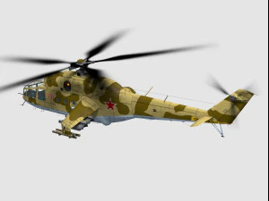 mil mi-24 a hind 3D Model