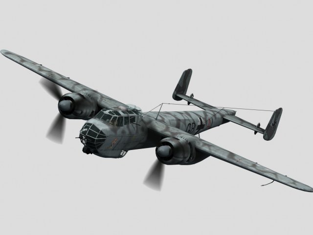 dornier do-217 3D Model .c4d .max .obj .3ds .fbx .lwo .lw .lws