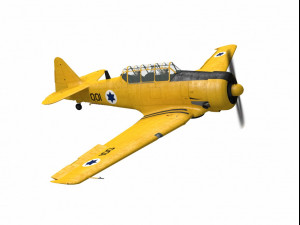 north american t-6 texan israelian trainer 3Dモデル