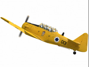 north american t-6 texan israelian trainer 3Dモデル