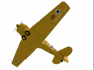 north american t-6 texan israelian trainer 3Dモデル