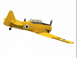 north american t-6 texan israelian trainer 3Dモデル