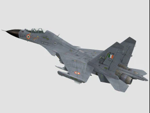 sukhoi su-30 mki 3D Model