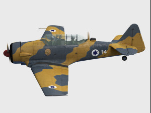 north american t-6 texan 3D-Modell
