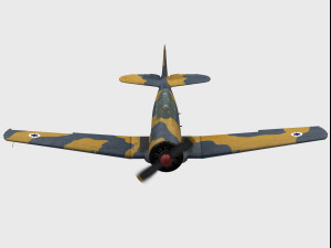north american t-6 texan 3D-Modell