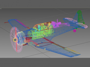 north american t-6 texan 3D-Modell