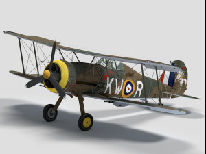 gloster gladiator 3D Model