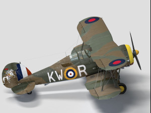 Gloster gladiator Modelo 3D