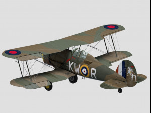 Gloster gladiator Modelo 3D