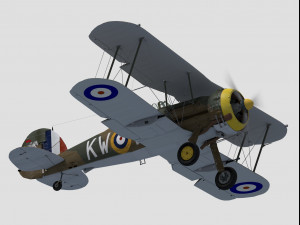 Gloster gladiator Modelo 3D