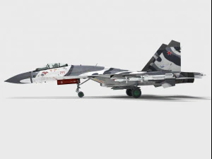 sukhoi su-27 skm flanker 3D Model