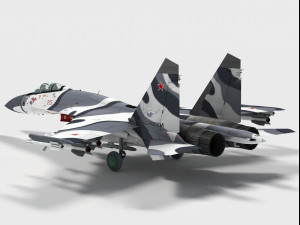 sukhoi su-27 skm flanker Modelo 3D