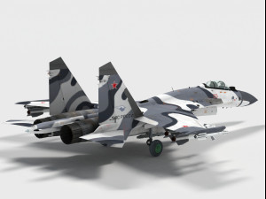 sukhoi su-27 skm flanker Modelo 3D