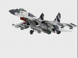 sukhoi su-27 skm flanker 3D Model