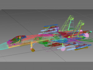 sukhoi su-27 skm flanker Modelo 3D