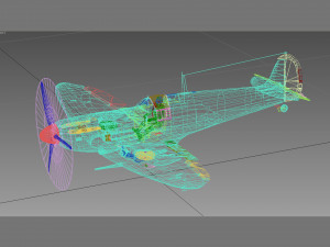 Supermarine spitfire type b desert scheme 3D मॉडल
