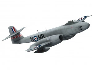 Gloster Meteor 3D Model