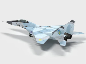 मिकोयान गुरेविच मिग-29 फुलक्रम 3D मॉडल