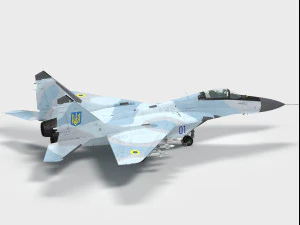 मिकोयान गुरेविच मिग-29 फुलक्रम 3D मॉडल