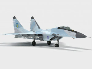 मिकोयान गुरेविच मिग-29 फुलक्रम 3D मॉडल