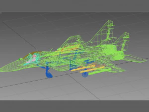 मिकोयान गुरेविच मिग-29 फुलक्रम 3D मॉडल
