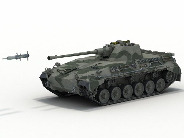 Begleitpanzer 57 AIFSV Argentina scheme 3D मॉडल .c4d .max .obj .3ds .fbx .stl .blend 