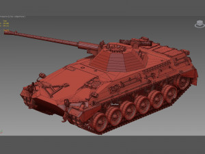 Begleitpanzer 57 AIFSV Argentina scheme 3D मॉडल