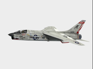 Vought F-8 Crusader 3D Model