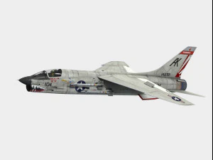 Vought F-8 Crusader 3D Model