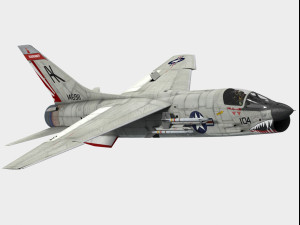 Vought F-8 Crusader 3D Model