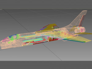 Vought F-8 Crusader 3D Model