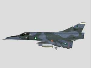 Esquema Dassault Mirage 5 Paquist&atilde;o Modelo 3D