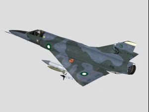 Esquema Dassault Mirage 5 Paquist&atilde;o Modelo 3D