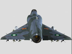 Esquema Dassault Mirage 5 Paquist&atilde;o Modelo 3D