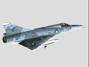 Esquema Dassault Mirage 5 Paquist&atilde;o Modelo 3D